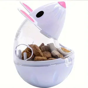 1 Detachable Slow Feeder Ball Toy Cute Mouse Shaped Pet Food Dispenser for Cats and Dogs