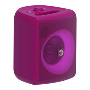 Stromberg - Chunk Portable Bluetooth Speaker, 25W Power, 14-Hour Playtime, Waterproof Dustproof - Microphone Included - Karaoke - Burgundy Purple