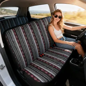 Breathable Full Size Truck Pickup Car Seat Cover, Car Saddle Blanket Bench Seat Cover Cloth Washable, Non-Slip Easy Installation Seat Covers Protector Pad, For Dodge Chevrolet Chevy Ford, Universal Vehicle Interior Decoration Accessories