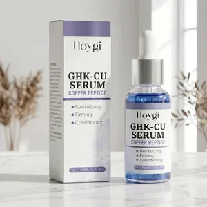 GHK-Cu Copper Peptide Serum for Face, Blue Repair anti Aging Face Serum with Hyaluronic Acid for Firming Skin, Reducing Wrinkles, and Regenerating Skin Texture, 1 fl oz