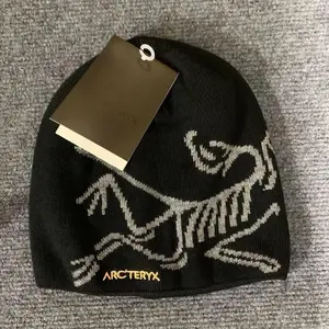 Arc'teryx Knit Beanie, Y2K Streetwear Winter Hat, Soft Warm Skull Cap for Skiing Hiking Casual Everyday Wear, Streetwear Outdoor Skull Beanie for Men & Women