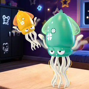 Electric Dancing Octopus Toys with LED Lights & Music,Crazy Crawling Auto-Dance Squid Toyplayful Octopus Toy,Smart Interactive Auto-Wiggling Robotics for Indoor Play & Sensory Development,Fathersdaygifts