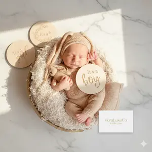 Wooden Gender Reveal & Welcome Sign