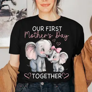 Our First Mother's Day Together Elephant Matching Mom & Baby