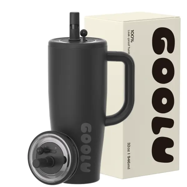 New dopamine ice cream cup, summer large capacity insulated cup, giant super powered car portable straw cup