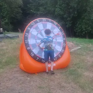 VEVOR Inflatable Soccer Dart Board,  over 6 ft High Giant Soccer Dart Board with 4 Kick Balls 6 Darts 6 Axe & Air Pump, 3-Min Setup, Ideal for Giant Yard Games, Giant Kick Darts Game, Soccer Dart Game
