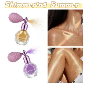 Fairy Shimmering Highlighter Powder -Sparkle Powder High Gloss  for Face Body & Hair, Glitter Face Highlighter  for Women Party or Daily Wear Controuring Blush