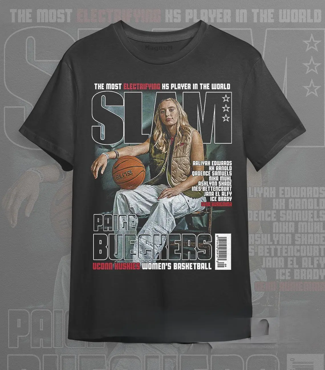 Paige Bueckers Shirt, Basketball Shirt, Slam Classic 90S Graphic Tee, Vintage Bootleg Shirt, Gift For Fan, Retro Shirt, Trendy, Unisex, Gifts For Friend, Gifts For Birthday Mothers Day, Graphic Streetwear T-Shirt