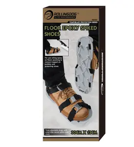 Floor Epoxy Spiked Shoes – Strap-On Anti-Bubble Epoxy Flooring Tool