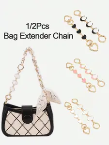 Bag Extension Chain Set, Wallet Shoulder Strap Extender, Hanging Decoration, Accessories, Replacement Belt, Fits Handbags, Wallets, Crossbody Bags