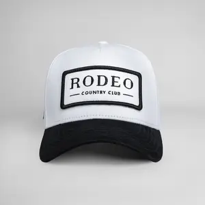 Rodeo Country Club Suede Brim Patch Hat - Custom Fit for Golf Course and everyday wear - unisex hat patch trucker hat