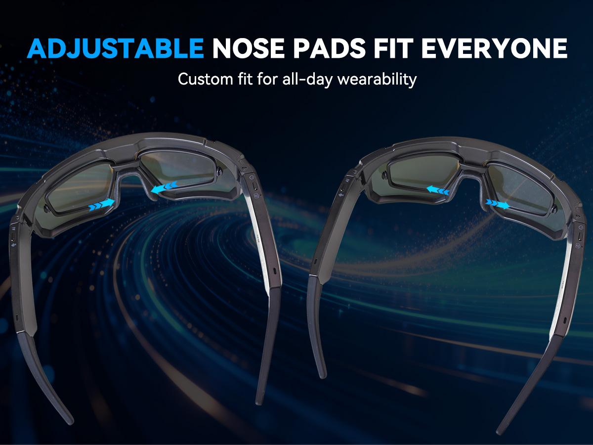 2026 New AI Smart Sport Sunglasses with HD 32MP Camera, 1200P Video Recording, AI Assistant (ChatGPT) & Real-Time Translation, Voice Control, Bluetooth 5.4 & WiFi – Ideal for Cycling, Golf, Running & Driving