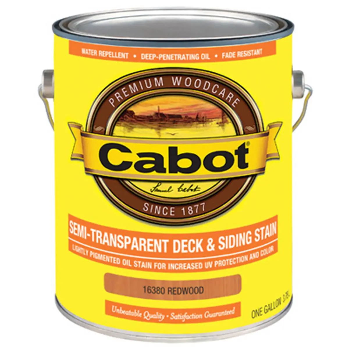Cabot Samuel 16380-07 1-Gal Redwood Semi-Transparent Decorative Exterior Deck & Siding Stain with UV Protection, Automotive & Motorcycle Paint Care Solution