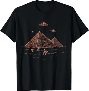 Men's Natural Cotton Short-Sleeve Round Neck T-Shirt - Soft Casual Streetwear Top with Alien Believer Extraterrestrial Graphic, for Sports, Shortsleeve