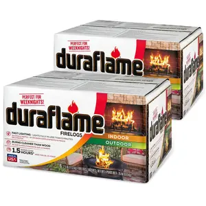 Duraflame 2.5 lbs Indoor Outdoor Fireplace Pit Firelog 3 Hr Burn Time (2/3 Pack)