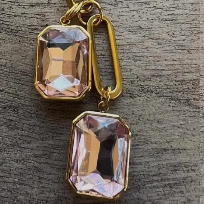 Gemma Pendant Necklace, Pale Pink