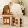 Happy & Polly Coffee Ground Tofu Cat Litter with Yucca Extract -Quick Clumping, 100% Natural, Flushable, Dust-Free, Odor Control, Low Tracking, Suitable for Automatic Litter Boxes,familyfun