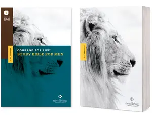 NLT Courage for Life Study Bible for Men, Filament Enabled (Softcover) -- New Living Translation - Bible
