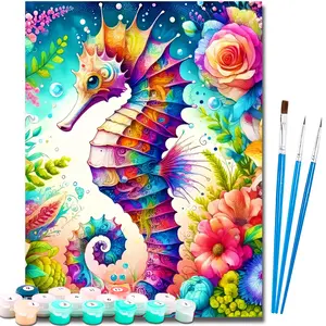 Paint by Numbers Kit for Adults Beginner,Easy Adult Paint by Number Kits on Canvas DIY Painting for Surprise Gift Home Wall Decor 16x20 Inch