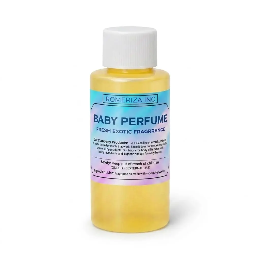 Baby Perfume Fragrance Body Oil – Luxury Unisex Baby Oil Perfume with Long Lasting Baby Powder Scent Scented