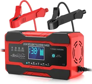 Charger 10-Amp 12V and 24V Fully-Automatic    Charger,  Maintainer Trickle Charger, and  Desulfator with Temperature Compensation