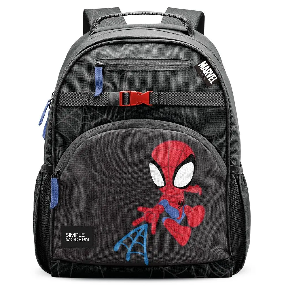 Simple Modern Kids' 12L Fletcher Backpack - Spidey Kid: Water-Resistant Polyester
