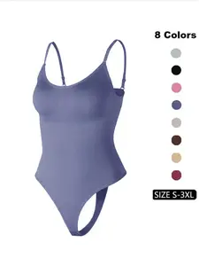 Women's Seamless Shapewear Bodysuit, High Elasticity Yoga Underwear, Abdomen Control & Butt Lifting Design, Postpartum Breathable Large Size