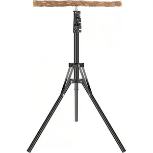 Bird Perch Stand, 15.-61.8inch Standing Adjustable Height Parrot Training Perch, Hanging Portable Detachable Travel Perches, Indoor And Outdoor Bird