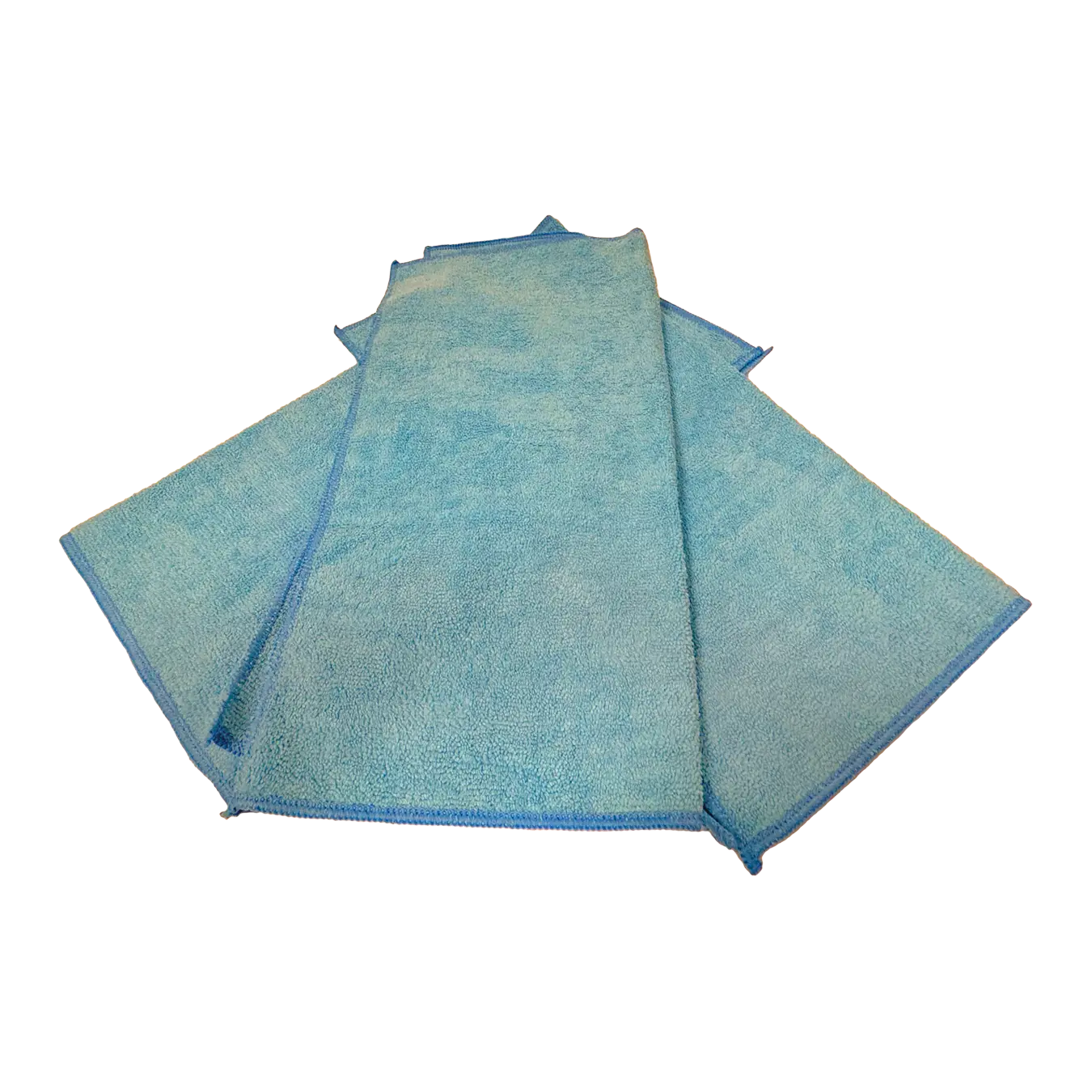 Extra Heavy Duty Blue Microfiber Cloth 400 gsm 16"x16" for Cleaning - Can Be Washed Up to 50 Times