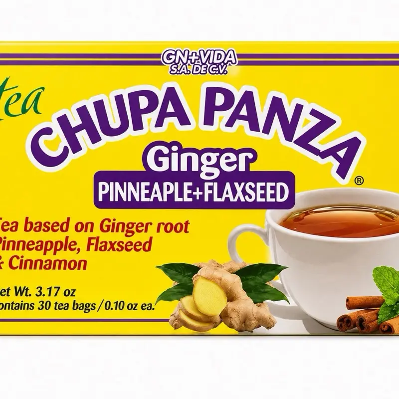 GN+VIDA Chupa Panza Ginger Pineapple+Flaxseed 30 Tea Bags