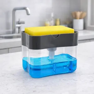 Black Soap Dispenser Pump – Refillable Liquid Soap Bottle for Kitchen & Bathroom