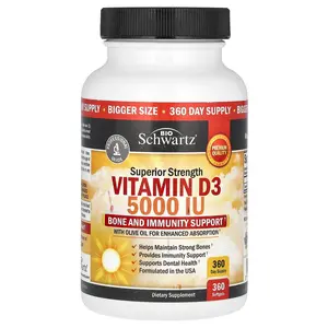 BioSchwartz Superior Strength, Vitamin D3, 5,000 IU, 360 Softgels
