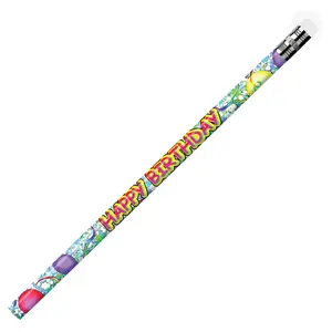 J.R. Moon Pencil  Pencils Happy Birthday Glitz - 12 Per Pack - 12 Dozan
