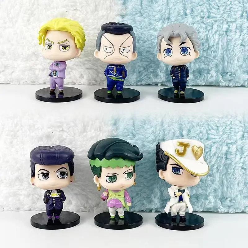 Anime JoJo:Diamond wu Kudakenai Figure Cute Josuke Figurine Kawaii Jōtarō Kira Yoshikage Desktop Ornament For Birthday Gift