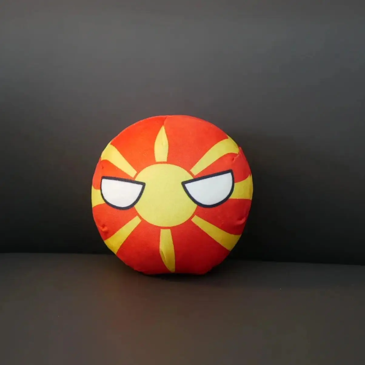 North Macedonia Polandball Plush Toy Countryball Stuffed Doll Pendant Home Decoration Birthday Gift