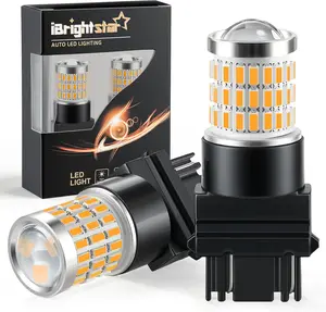 3157 LED Bulb Amber, 3157a LED Turn Signal Bulbs Super Bright for vehicle Blinker Lights and Turn Signal Lights, 2 Pack