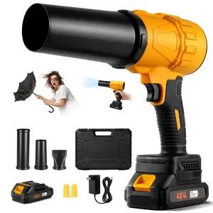 Summervibes Cordless Leaf Blower, Handheld Jet Fan for Snow Removal, High Power Electric Air Duster with Battery