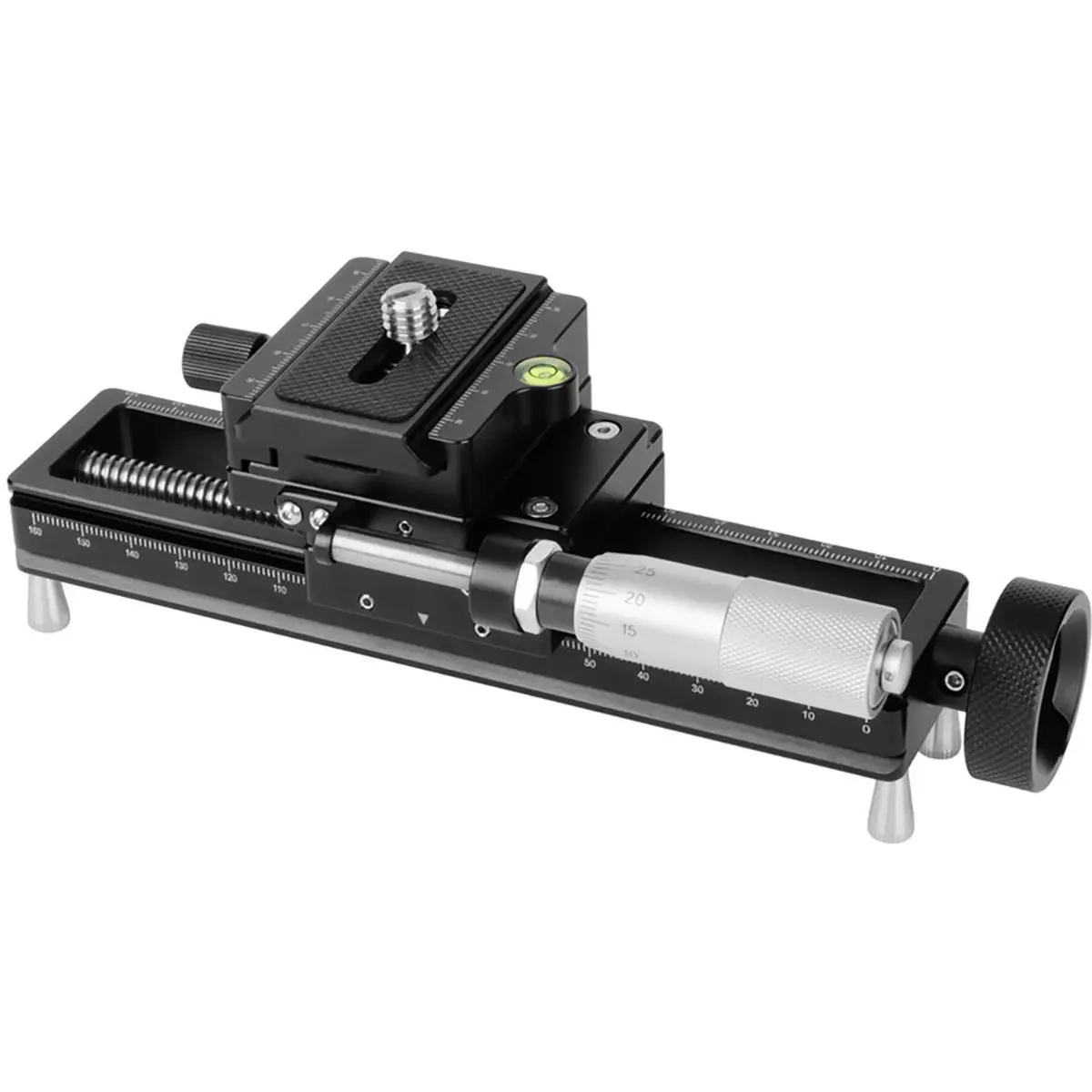 AstrHori AH-MGA170 Camera Macro Focusing Rail Slider with Acra-Type Quick-Release Plate, Black Camera Accessories