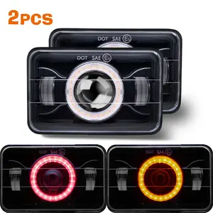 2pcs 4X6Inch LED Automotive Work Lights | Modern LED Lights | Robust Construction, LED Lights for Car, No Battery, LED Light Bar