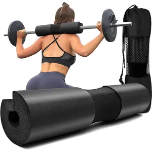 Foam Barbell Squat Pad for Squats, Lunges and Hip Thrusts - Standard Weight Bar Cushion for Neck and Shoulders During Fitness Training