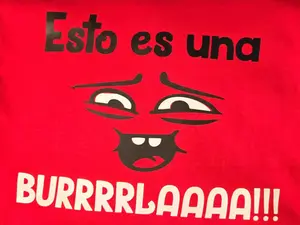 Esto es una Burlaa Short Sleeve Tshirt Red XL - Perfect for Casual Wear Menswear Top Red Crewneck
