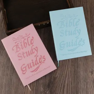 Leather Bible Study Guide, Bible Study Supplies, 8x6 Inches, Durable Binding, Elegant Font and Floral Design, Ideal for Enhancing Faith Knowledge