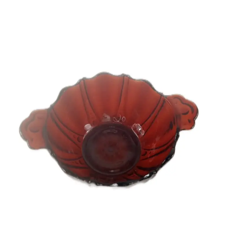 Vtg Anchor Hocking Glassware Royal Ruby Red Oyster & Pearl Glass Bowl - Elegant and Durable