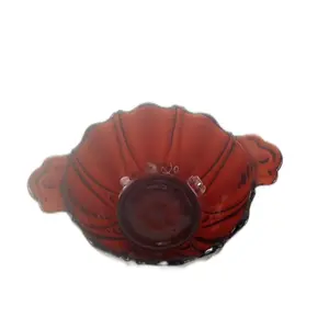 Vtg Anchor Hocking Glassware Royal Ruby Red Oyster & Pearl Glass Bowl - Elegant and Durable