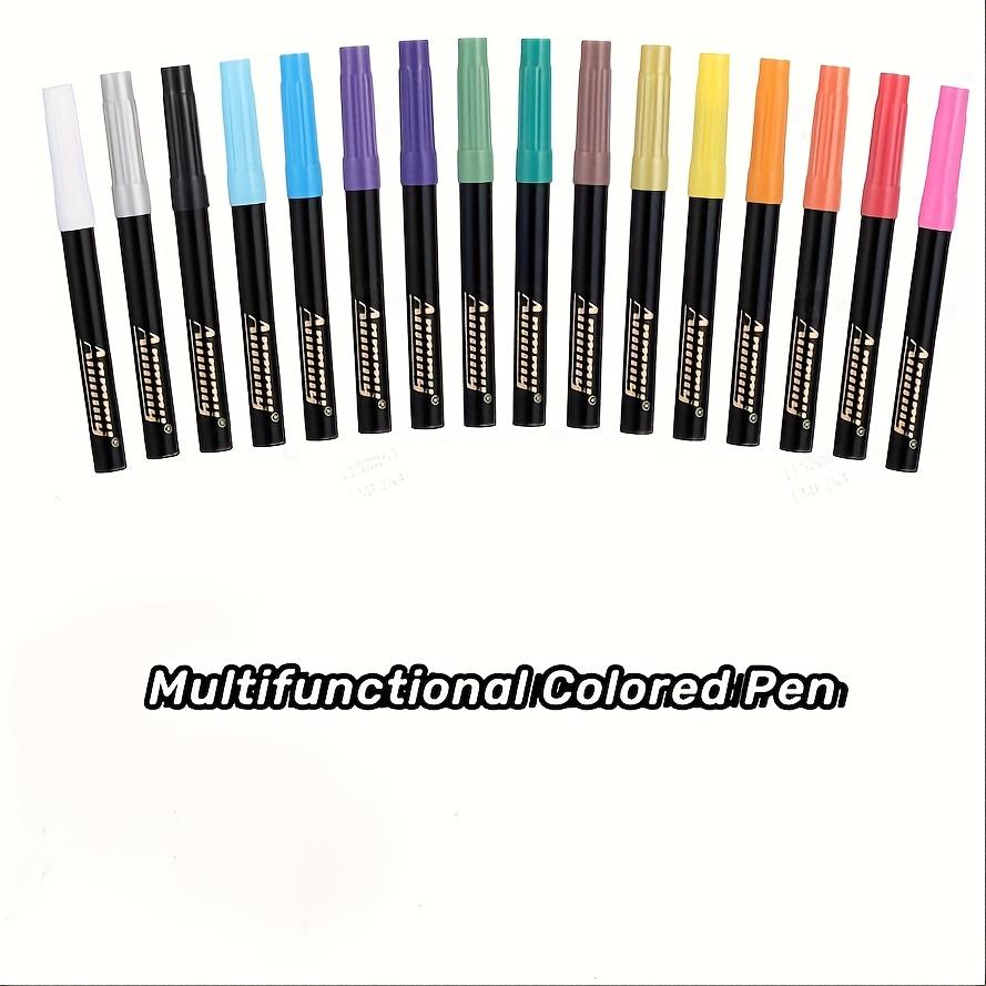 Multi-Functional Face & Body Paint Pens - Colored Markers for Drawing, Face Painting, Arm & Body Art with Reusable Tattoo Stencils, Bold & Delicate Lines for Art Parties School DIY