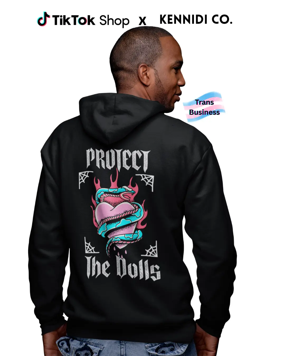 Kennidi Co. Men's Zip Up Hoodie Sweatshirt - Stylish Fleece "Protect The Dolls" Graphic, Cotton-Polyester Blend, Twill, Soft Comfy Loose Top, Kangaroo Pouch Pocket, Ribbed Matching Drawcord, Casual Ootd, Comfy Ootd, Sweatshirts, Fabric, Menswear, Zipper,