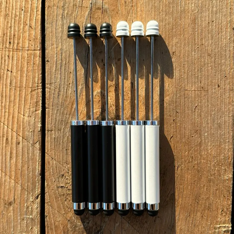 6pcs Metal Beadable Stylus, Touch Screen Pen Accessories for DIY Scrapbooking & Stamping