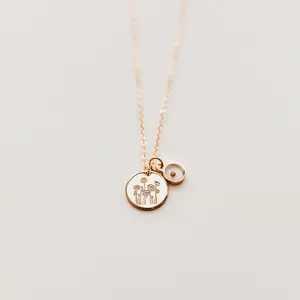 Poppy Necklace with Mustard Seed