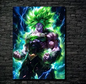 metal poster the legend broly,dbz,Metal Poster - No Frame