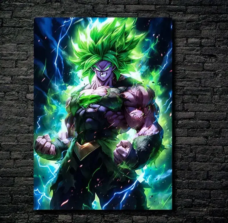 metal poster the legend broly,dbz,Metal Poster - No Frame